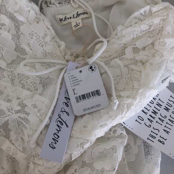 Free People For Love & Lemons Joelle Maxi Dress Large NWT - Picture 8 of 8